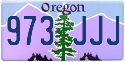 OR license plate 973JJJ
