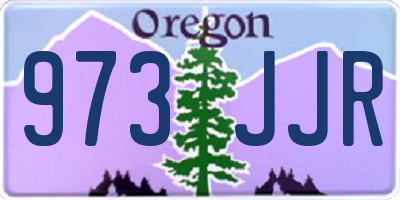 OR license plate 973JJR
