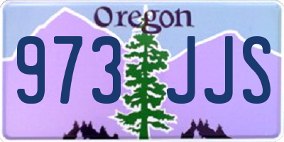OR license plate 973JJS