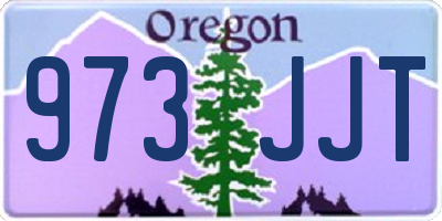 OR license plate 973JJT