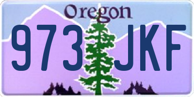 OR license plate 973JKF