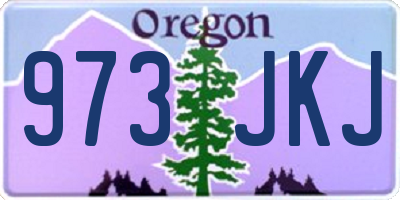 OR license plate 973JKJ