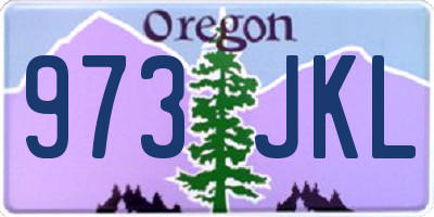 OR license plate 973JKL