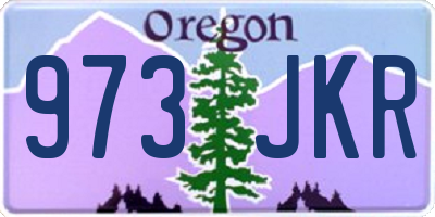 OR license plate 973JKR