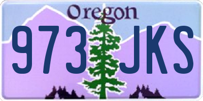 OR license plate 973JKS