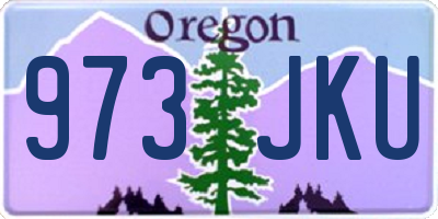 OR license plate 973JKU
