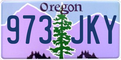 OR license plate 973JKY