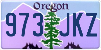OR license plate 973JKZ
