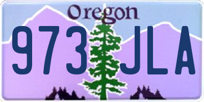 OR license plate 973JLA