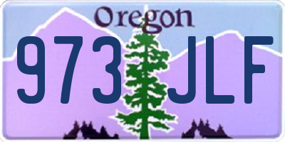 OR license plate 973JLF