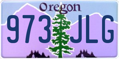 OR license plate 973JLG