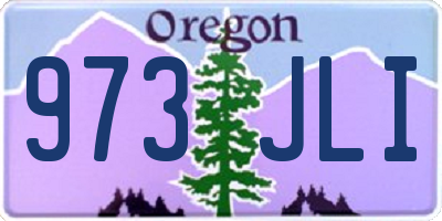 OR license plate 973JLI