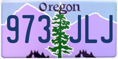 OR license plate 973JLJ