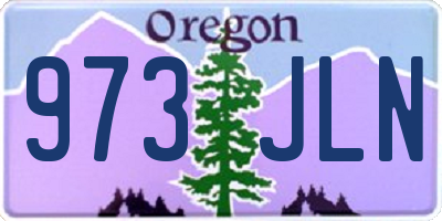 OR license plate 973JLN