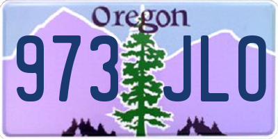 OR license plate 973JLO
