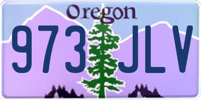 OR license plate 973JLV
