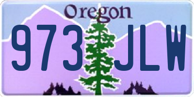 OR license plate 973JLW