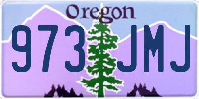 OR license plate 973JMJ