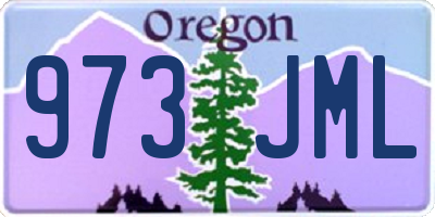 OR license plate 973JML