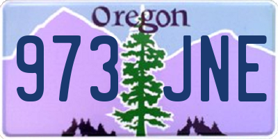 OR license plate 973JNE
