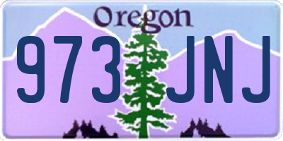 OR license plate 973JNJ