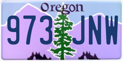 OR license plate 973JNW