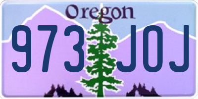 OR license plate 973JOJ