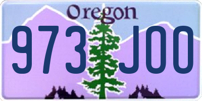 OR license plate 973JOO