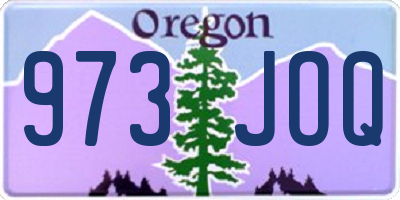 OR license plate 973JOQ