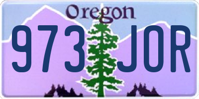 OR license plate 973JOR