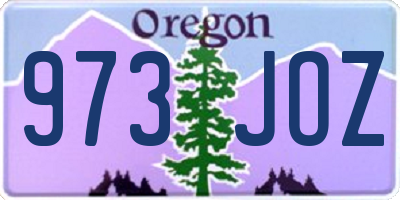 OR license plate 973JOZ