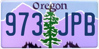 OR license plate 973JPB