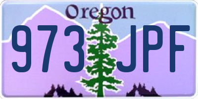 OR license plate 973JPF