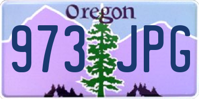 OR license plate 973JPG