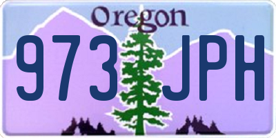 OR license plate 973JPH