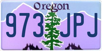 OR license plate 973JPJ