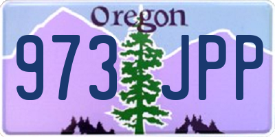 OR license plate 973JPP