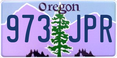 OR license plate 973JPR
