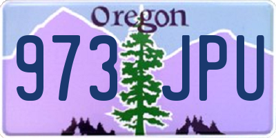 OR license plate 973JPU