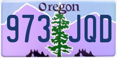 OR license plate 973JQD