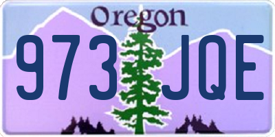 OR license plate 973JQE