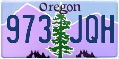 OR license plate 973JQH