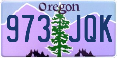 OR license plate 973JQK