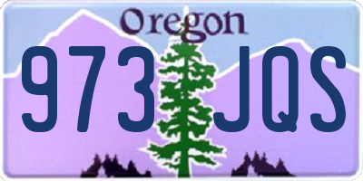 OR license plate 973JQS