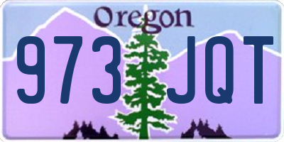 OR license plate 973JQT