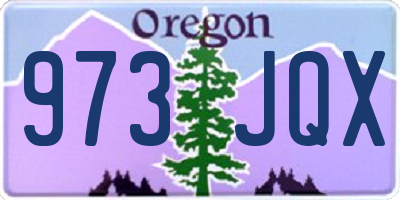 OR license plate 973JQX