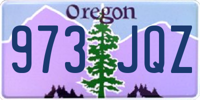 OR license plate 973JQZ