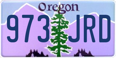 OR license plate 973JRD