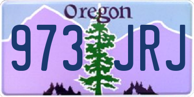 OR license plate 973JRJ