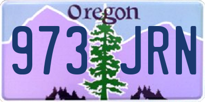 OR license plate 973JRN